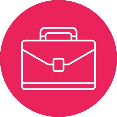 Çanta. Web simgesi basit illüstrasyon 