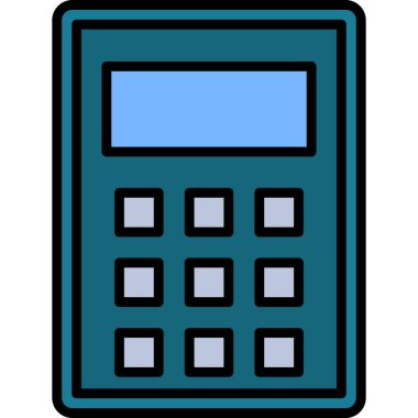 Web hesap makinesi simgesi. vektör illüstrasyonu