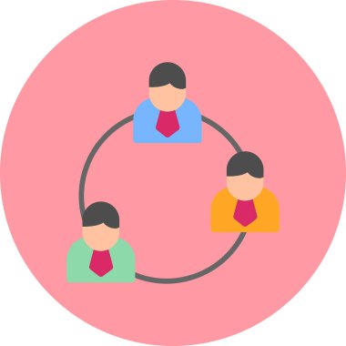 Abstract vector illustration of team work