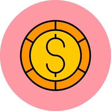 Para için. Web simgesi basit tasarım