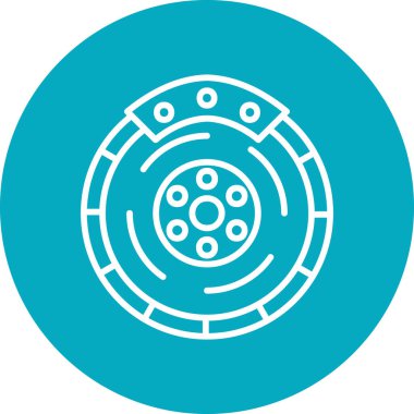 Dairesel direksiyon simgesinin vektör çizimi