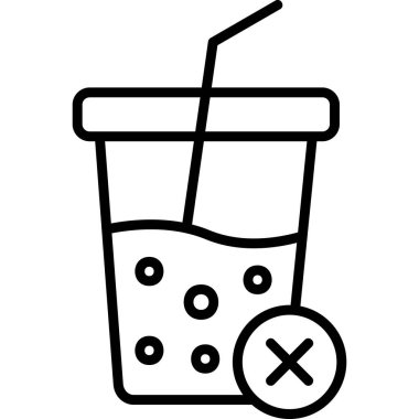 Kokteyl. Web simgesi basit illüstrasyon