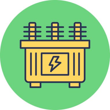 transformatör simge vektör çizimi