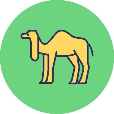 Deve ikonu vektör çizimi