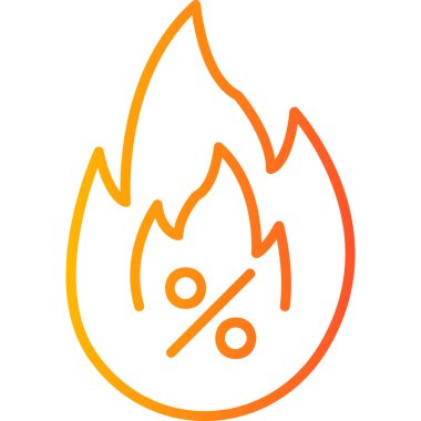 ateş alevi simgesi vektör illüstrasyon tasarımı