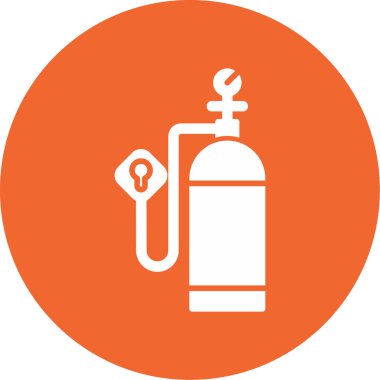 Kişisel ve ticari kullanım için Oksijen Tankı resimleme simgesi