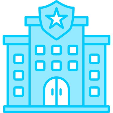 Police web icon. simple illustration