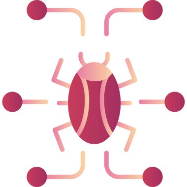 Digital virus icon modern vector illustration