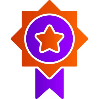 Modern Ödül simgesinin vektör illüstrasyonu