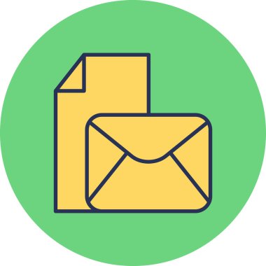 zarf simgesi vektör illüstrasyonu