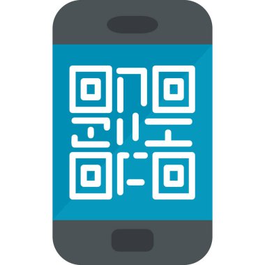 Barkod Web simgesi basit illüstrasyon