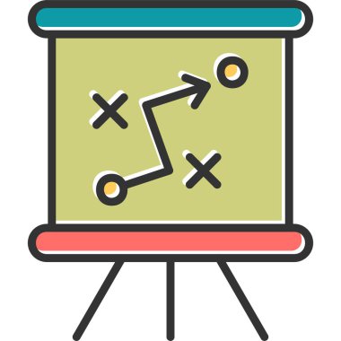 Tahta. Web simgesi basit illüstrasyon