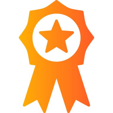 Madalya ikonu. Düz dizayn. vektör illüstrasyonu.