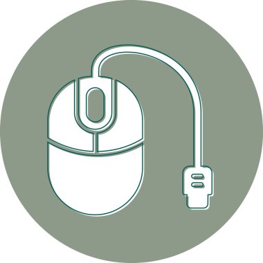 Bilgisayar fare web simgesi, vektör çizim