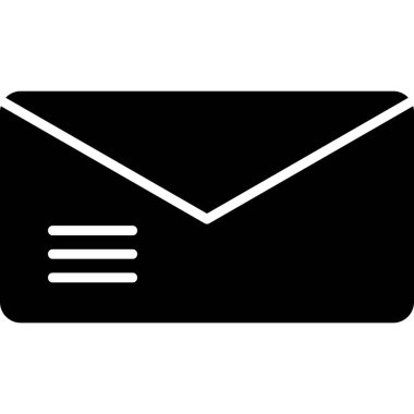 zarf simgesi vektör illüstrasyonu