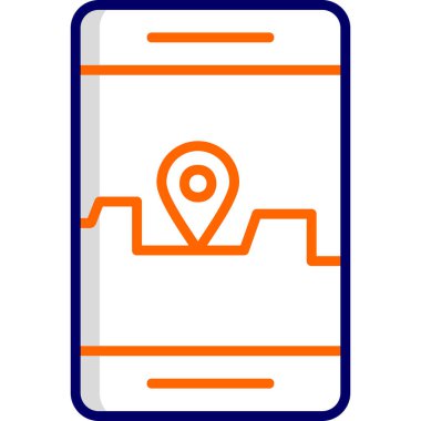 akıllı telefon simgesi vektör illüstrasyonu