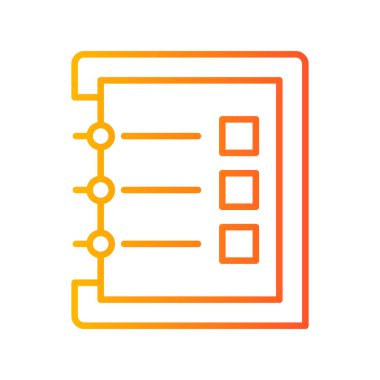 Notes web icon, vector illustration