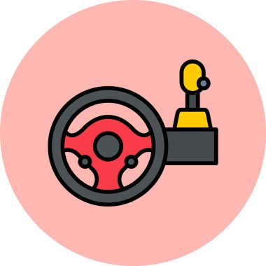 Oyun Direksiyonu ikonu vektör illüstrasyonu