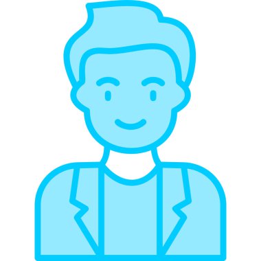 Adamım. Web simgesi basit illüstrasyon