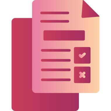 Belge simgesinin vektör illüstrasyonu