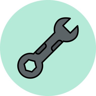 İngiliz anahtarı. Web simgesi basit tasarım