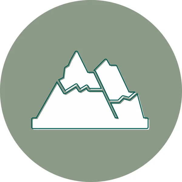 Vektor Illustration Der Berg Ikone — Stockvektor