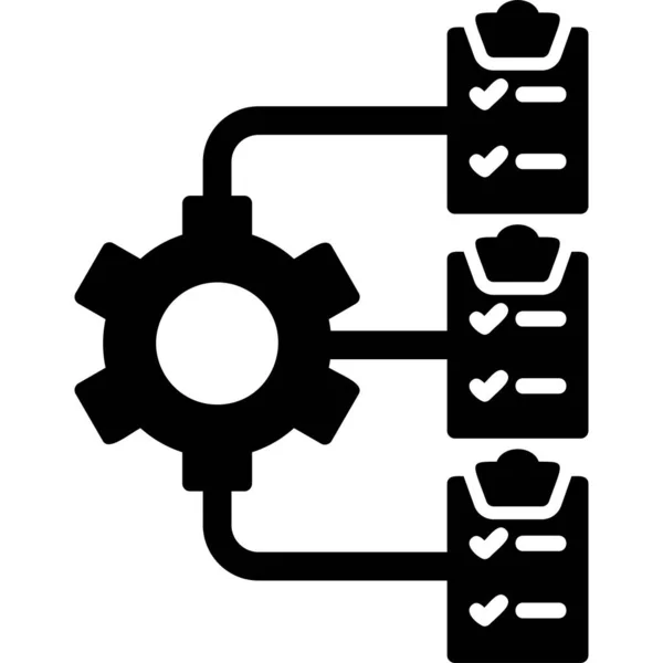 Instellen Web Icoon Eenvoudig Ontwerp — Stockvector