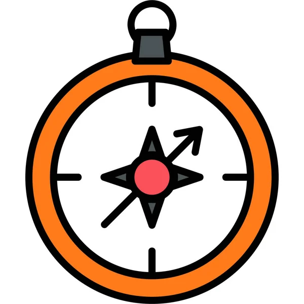 Kompass Web Ikone Einfaches Design — Stockvektor