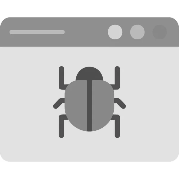 Web Bug Modern Ikon Vektor Illusztráció — Stock Vector