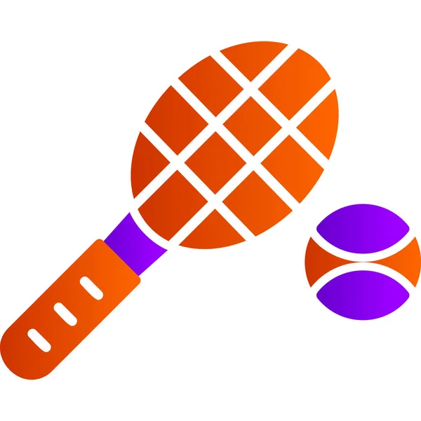 Racket Icône Web Design Simple — Image vectorielle