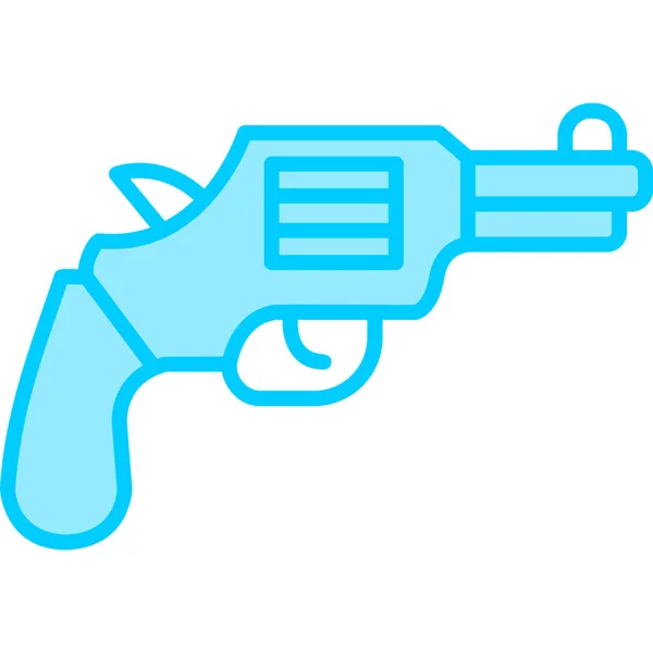 Gun Web Symbol Einfache Illustration — Stockvektor