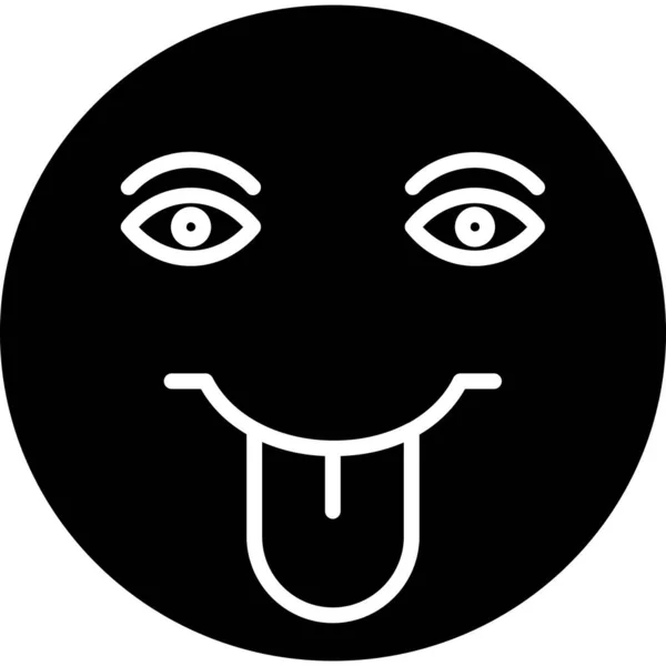 Πρόσωπο Emoticon Απλή Απεικόνιση — Διανυσματικό Αρχείο
