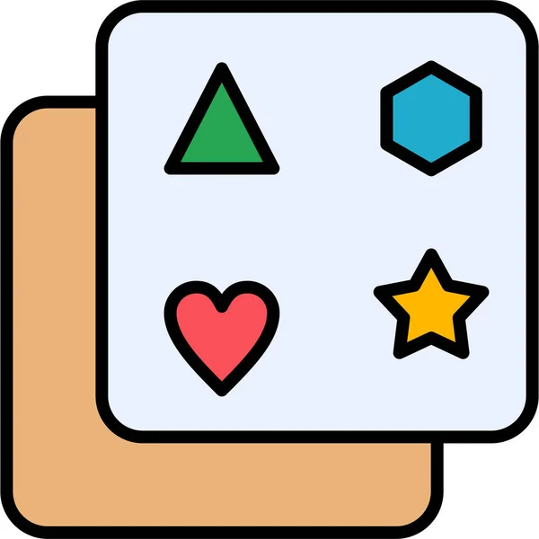 Juego Icono Web Ilustración Simple — Vector de stock