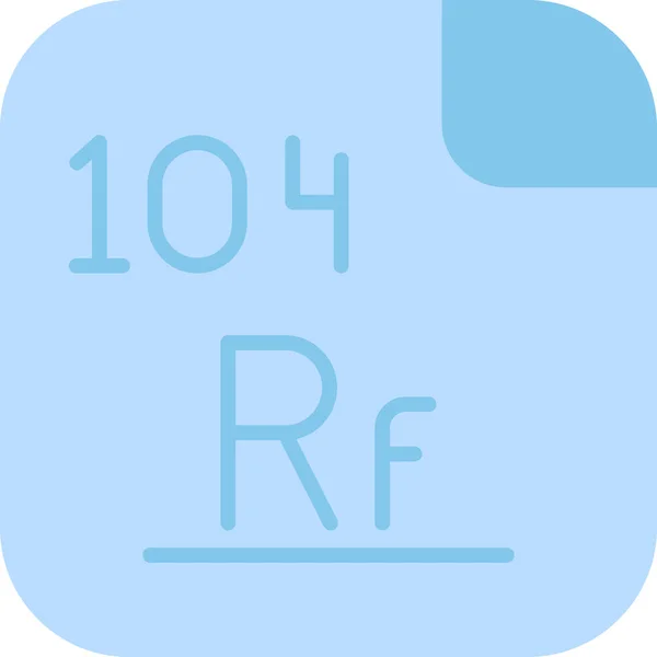 Rutherfordium Icon Vektor Illustration — Stockvektor