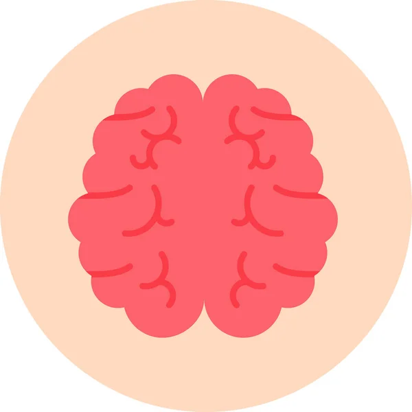 大脑图标 简单的例子 — 图库矢量图片