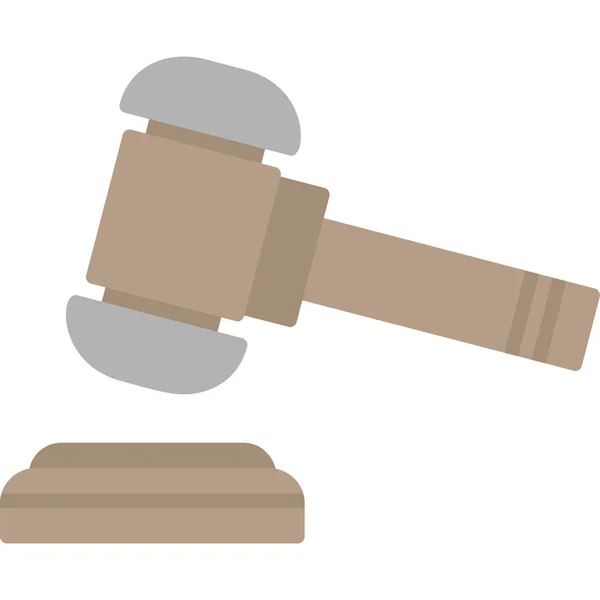 Juge Gavel Une Illustration Simple — Image vectorielle