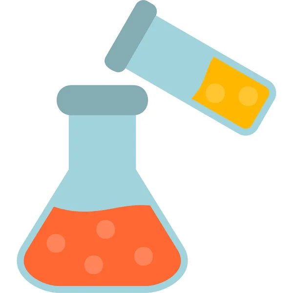 Chemistry Flask Web Icon Simple Design — Stock Vector