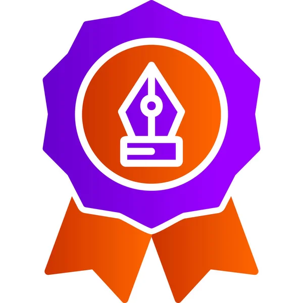Badge Icône Web Illustration Simple — Image vectorielle