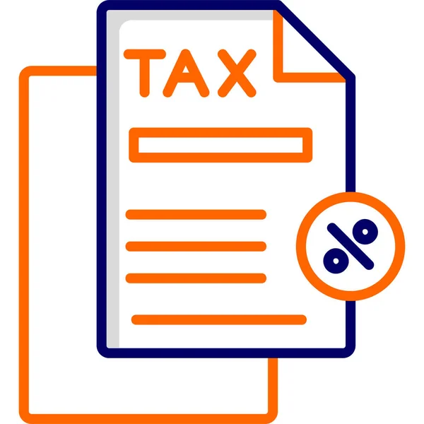 Tax Discount Icon Vector Illustration — 스톡 벡터