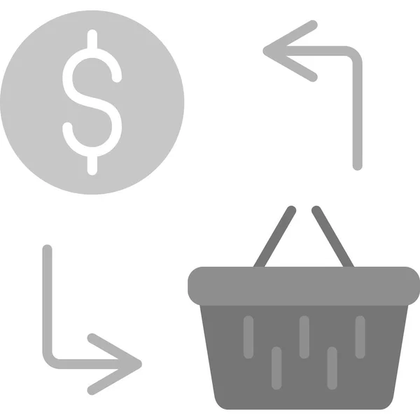 Handel Web Symbol Einfache Illustration — Stockvektor