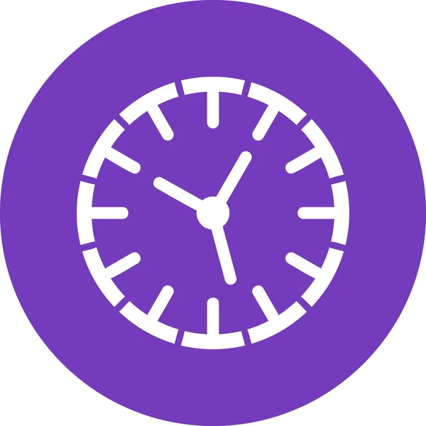 Hora Del Reloj Ilustración Digital Del Dispositivo Del Teléfono Inteligente — Vector de stock
