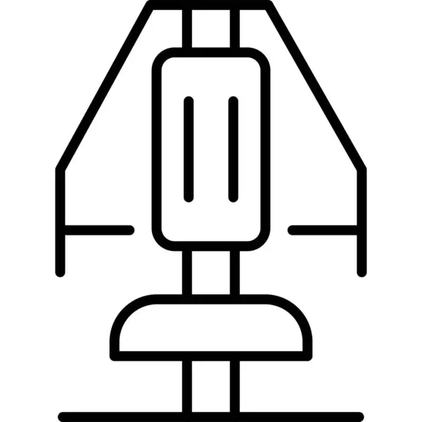 Chest Press Web Symbol Einfache Illustration — Stockvektor