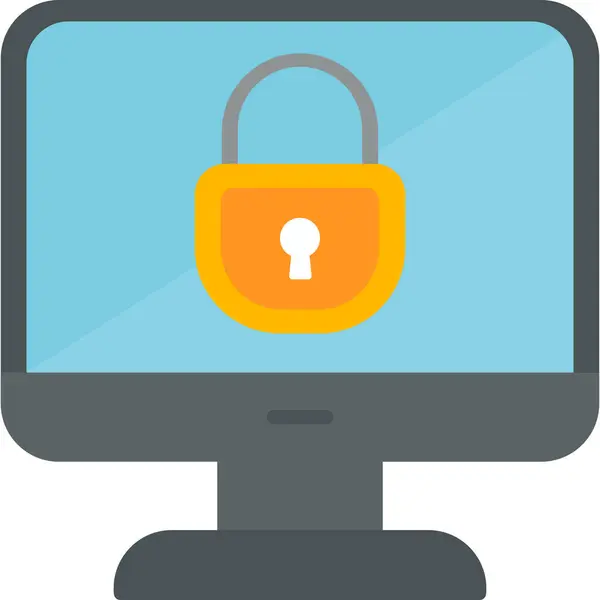 Güvenliği Sağla Web Simgesi — Stok Vektör