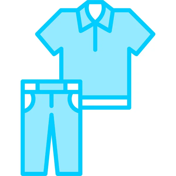 Camisa Icono Web Ilustración Simple — Archivo Imágenes Vectoriales