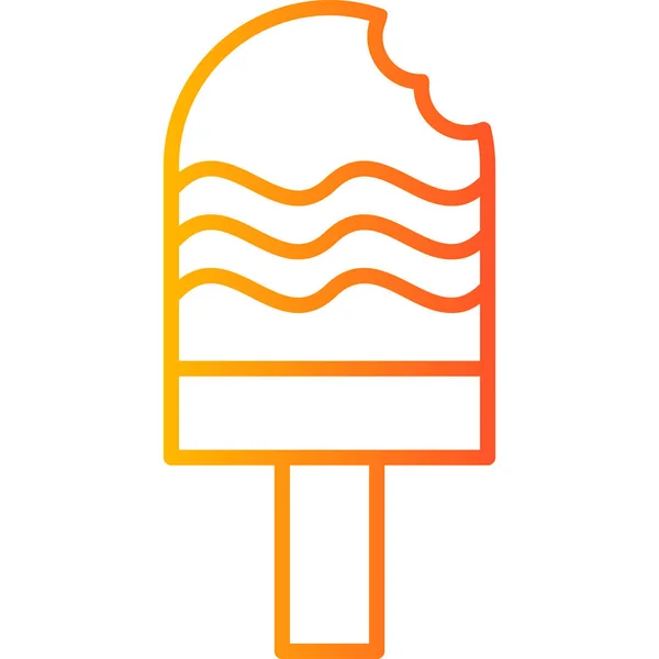 Ice Pop Illustration Simple Sur Web — Image vectorielle