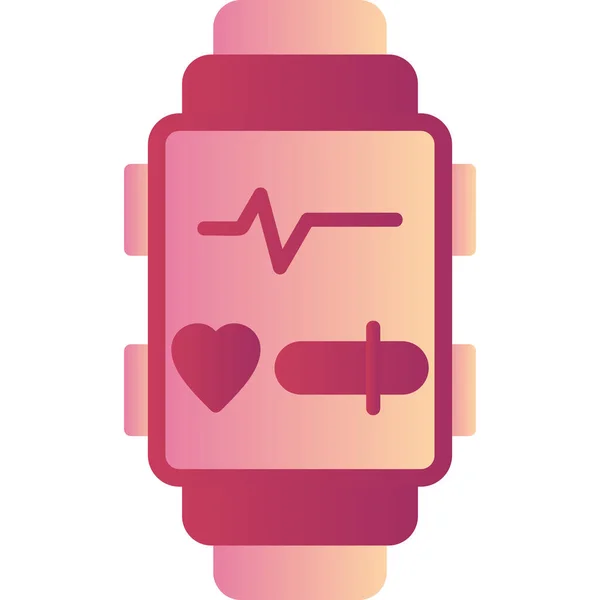 Illustrazione Vettoriale Icona Smartwatch — Vettoriale Stock