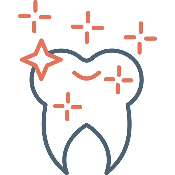 Зуб Веб Іконка Проста Ілюстрація — стоковий вектор