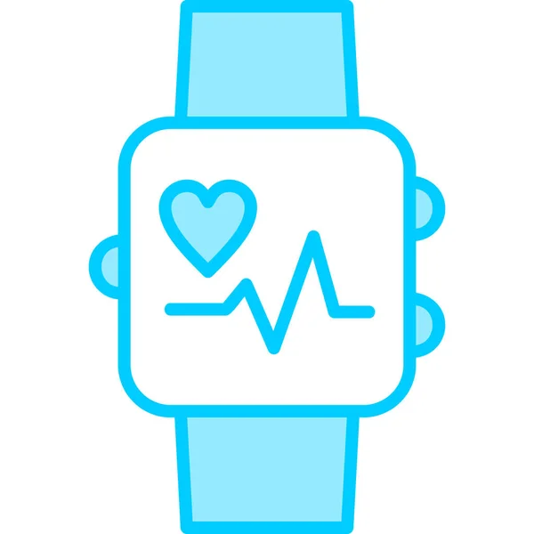 Smartwatch Icono Vector Ilustración — Vector de stock