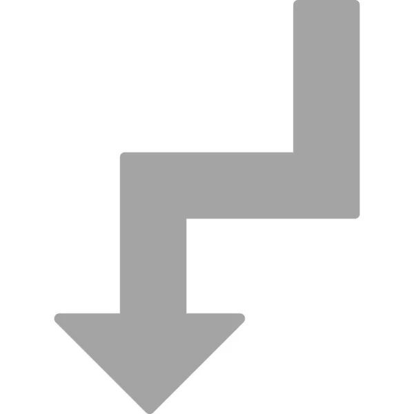 Flèche Icône Web Design Simple — Image vectorielle