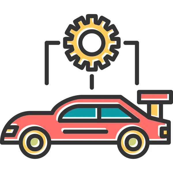 Reparação Automóveis Ícone Web —  Vetores de Stock